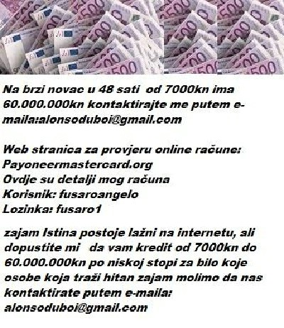 oglasi, trebate 3000 do 60.000.000 u 48 sati