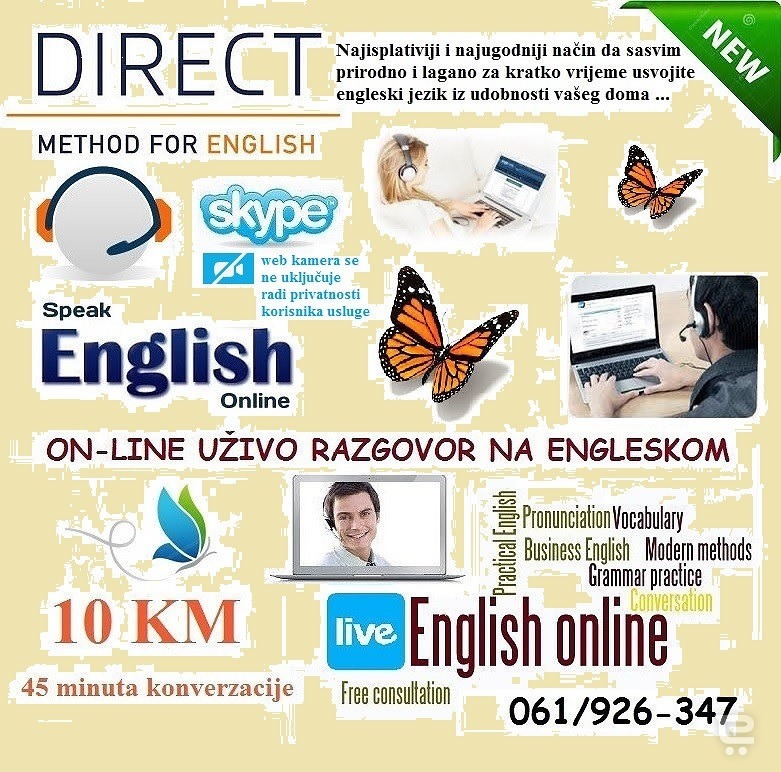 Instrukcije engleski - SKYPE