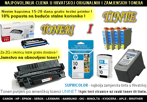 oglasi, TONERI I TINTE