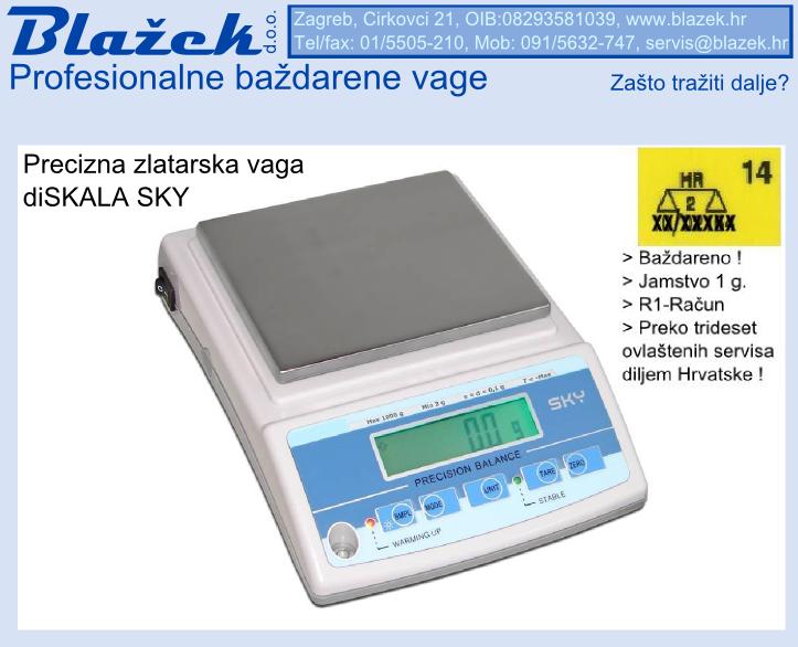 oglasi, Badarena  zlatarska vaga, diSKALA SKY